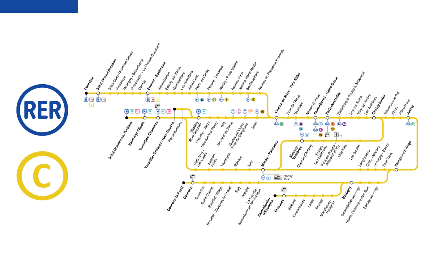 Paris RER Map 2024 Lines, Schedules, Tickets, Tourist Info